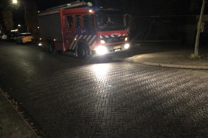 Kat valt van schrik in schoorsteenpijp