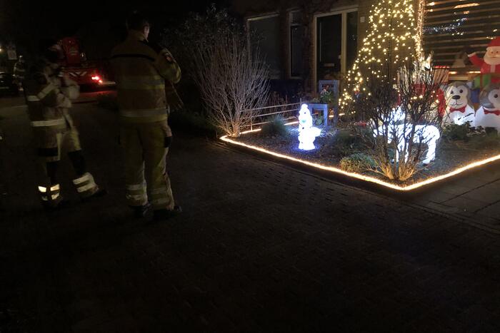 Kat valt van schrik in schoorsteenpijp