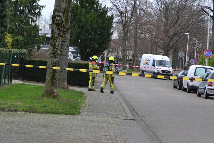 Straat afgesloten door gaslekkage in woning