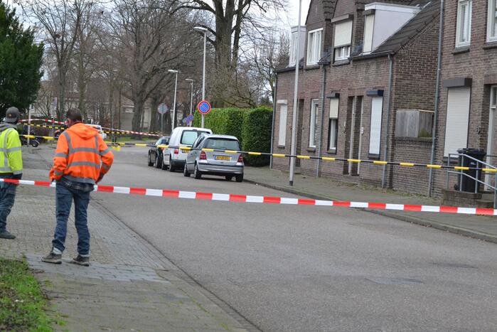 Straat afgesloten door gaslekkage in woning