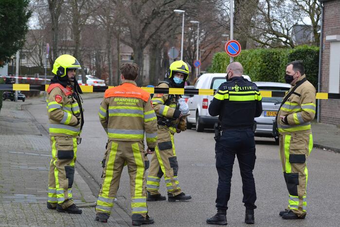 Straat afgesloten door gaslekkage in woning