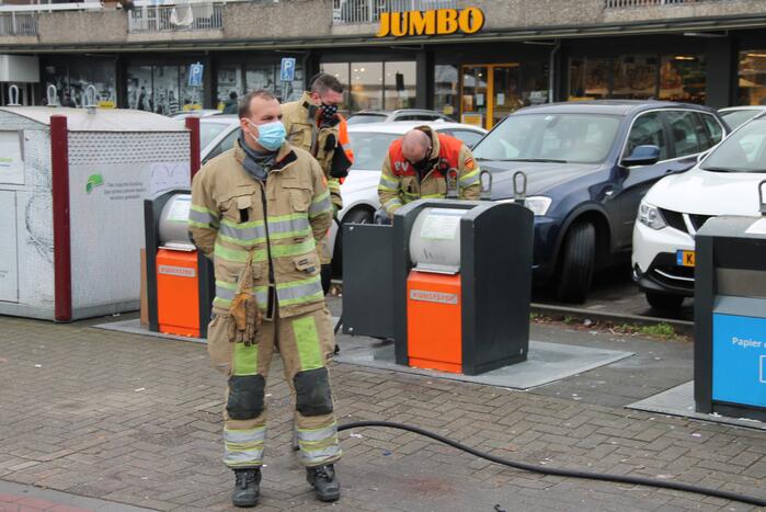 Brand in ondergrondse container