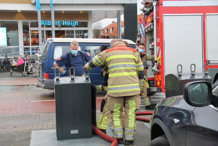 Brand in ondergrondse container