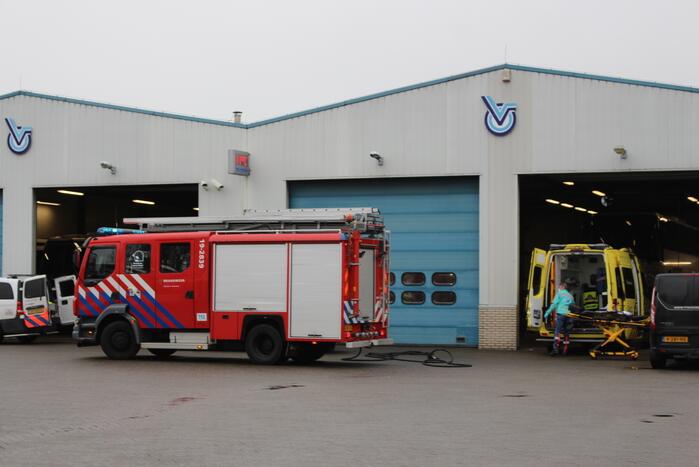 Explosie in loods Touringcarbedrijf Van Oeveren