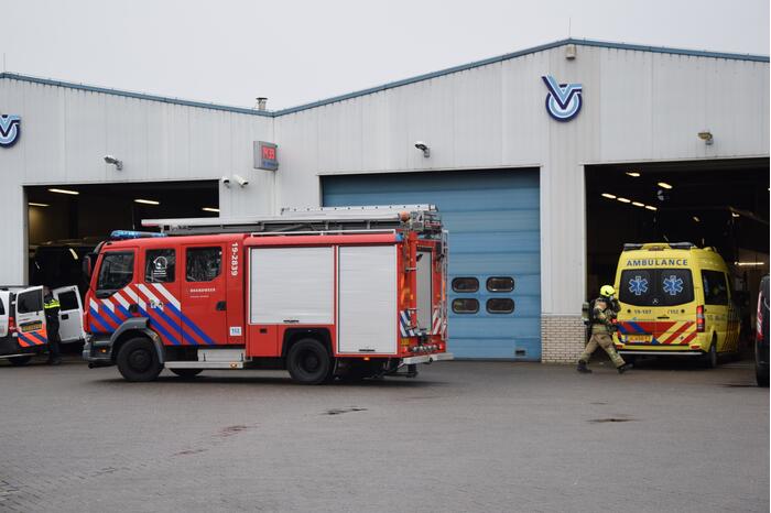 Explosie in loods Touringcarbedrijf Van Oeveren