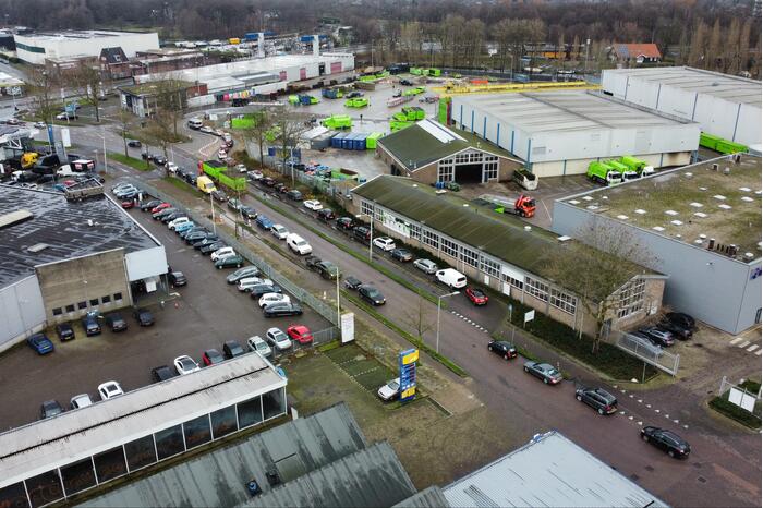 Mega drukte bij ROVA Milieubrengstation tijdens lockdown