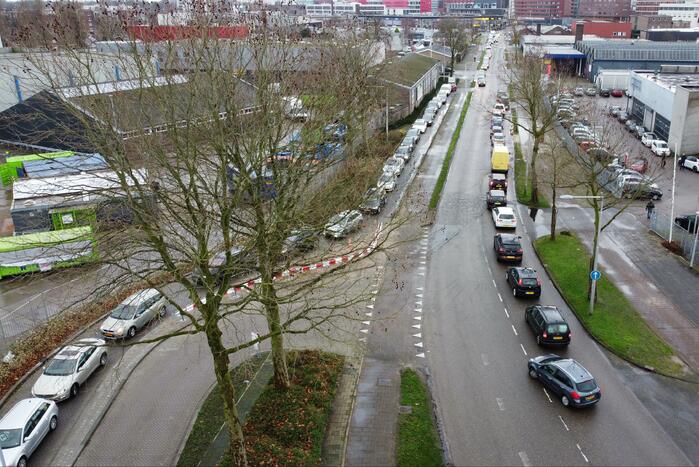 Mega drukte bij ROVA Milieubrengstation tijdens lockdown