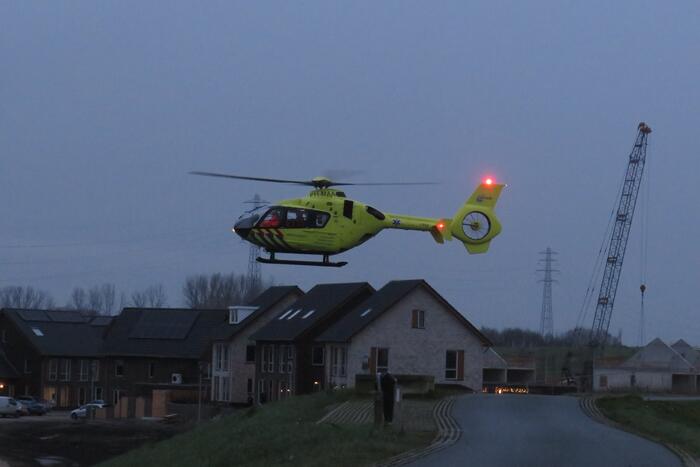 Traumahelikopter landt voor incident