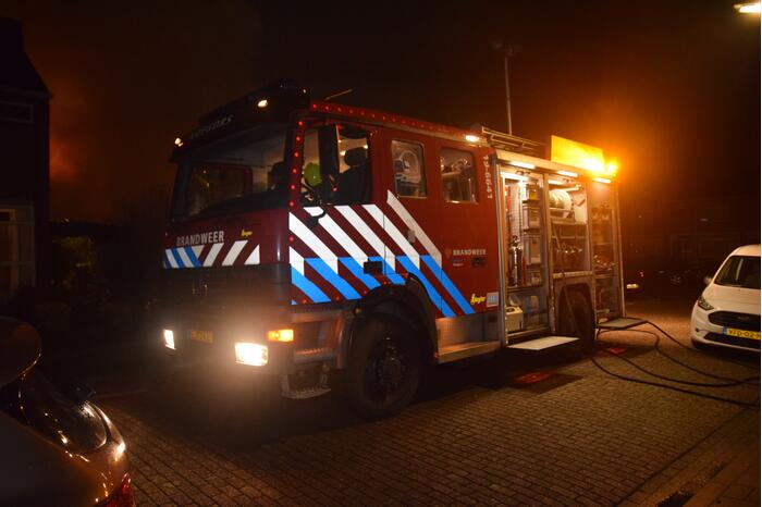 Flinke brand in schuur na explosie