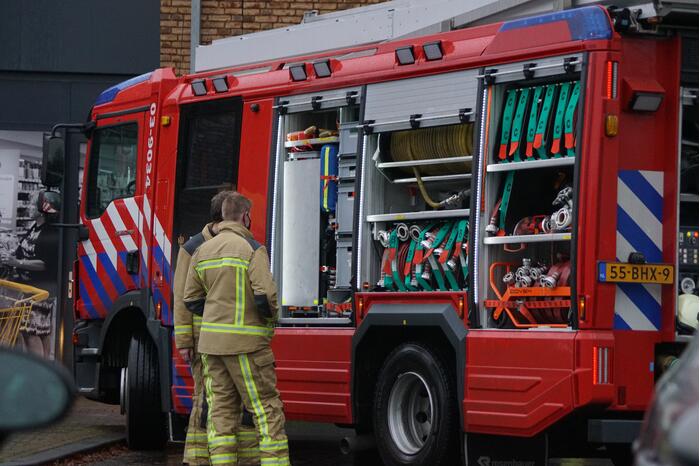 Brand in auto snel geblust