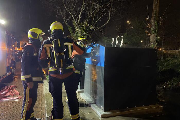 Containerbrand snel geblust