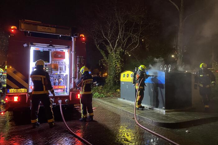 Containerbrand snel geblust