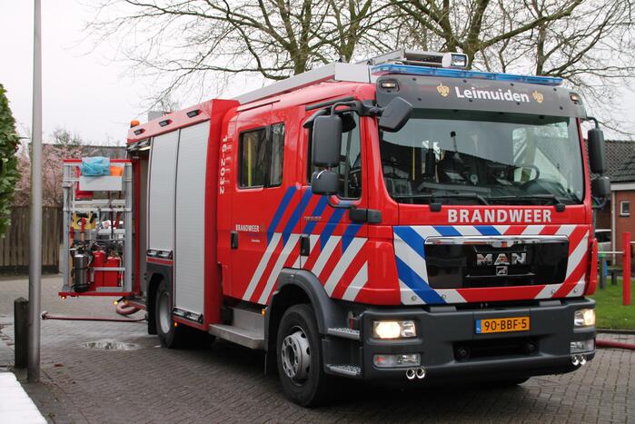 Flinke brand op zolder van woning