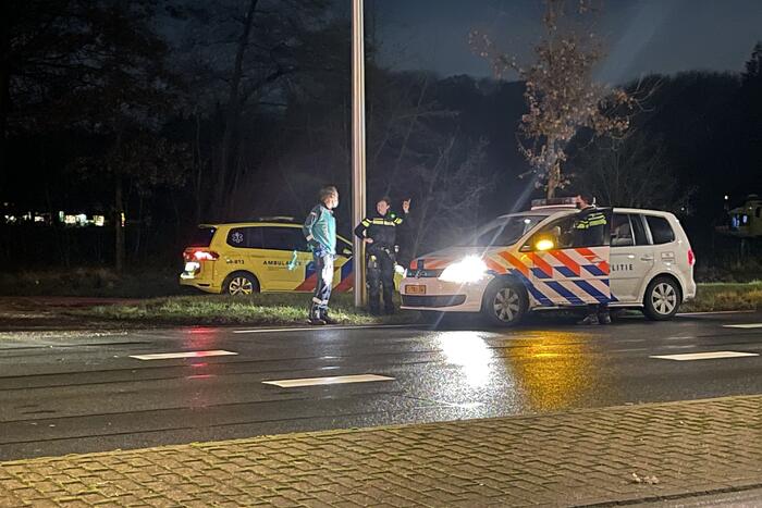 Traumahelikopter geland voor rendez vous