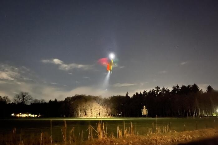 Traumahelikopter geland voor rendez vous