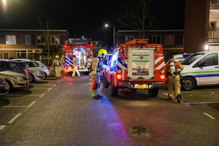 Brand in afzuigkap van woning
