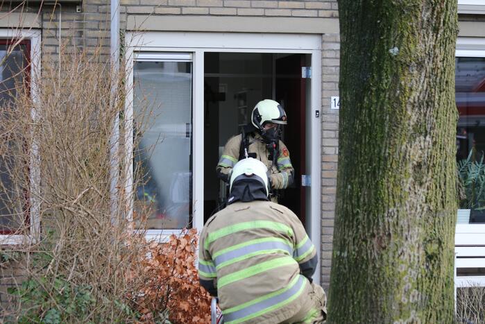 Brand in keuken snel onder controle