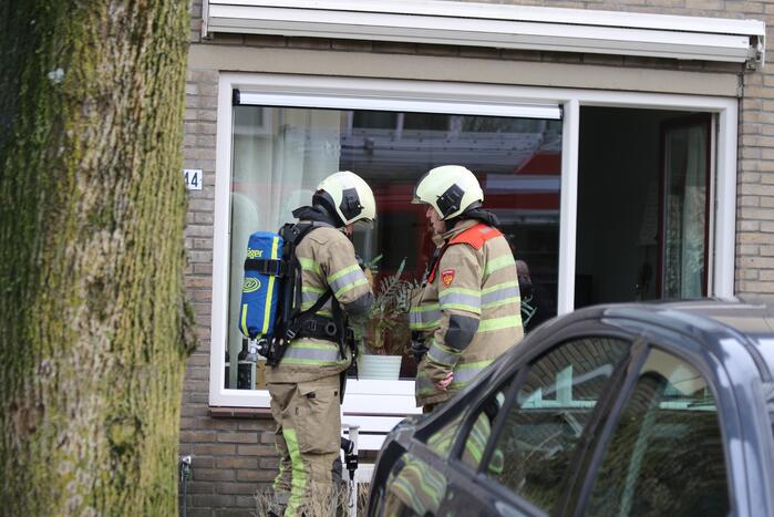 Brand in keuken snel onder controle