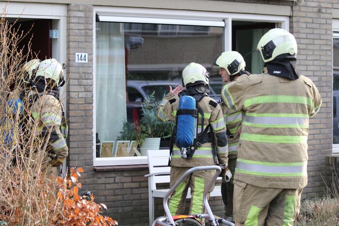 Brand in keuken snel onder controle