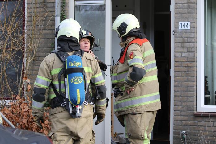Brand in keuken snel onder controle