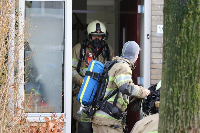Brand in keuken snel onder controle