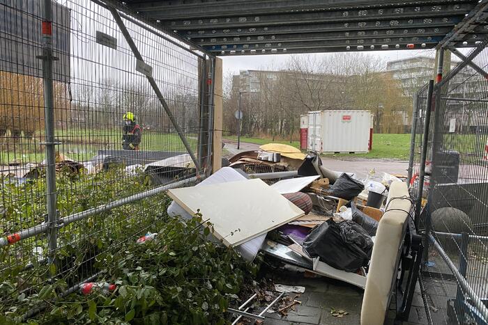 Containerbrand snel geblust