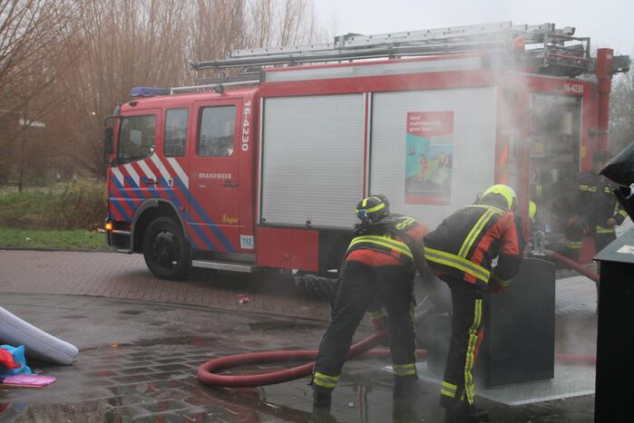 Containerbrand snel geblust