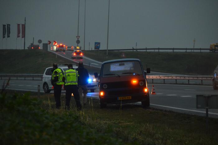 Brand in auto blijkt pechgeval