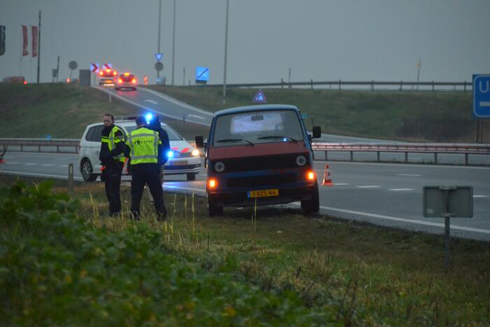 Brand in auto blijkt pechgeval