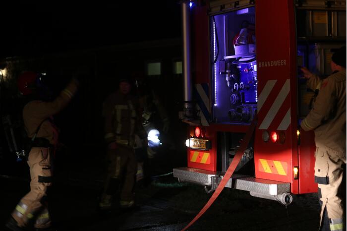 Vrouw overleden bij brand in woning