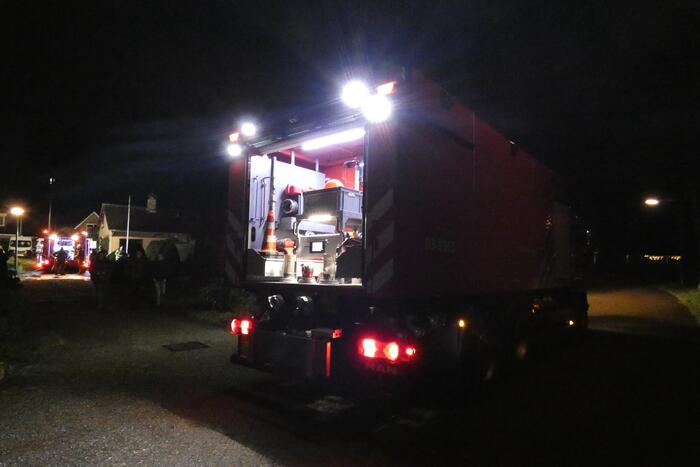 Brand in vrijstaande woning