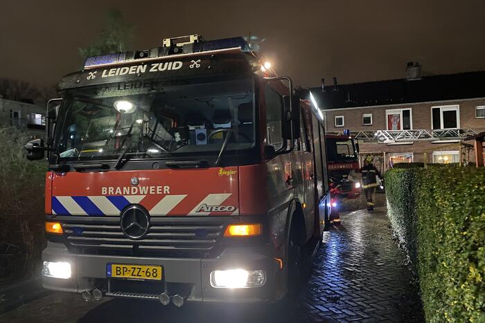 Uitslaande brand in schoorsteen