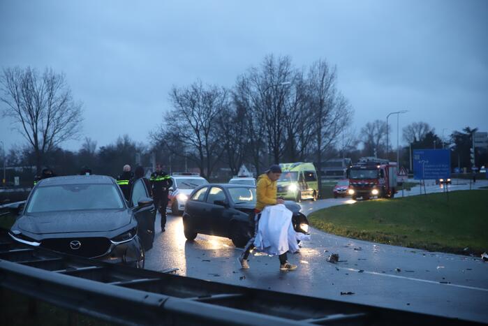 Fikse schade bij botsing op toerit