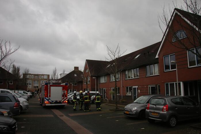 Dakpannen woning losgewaaid