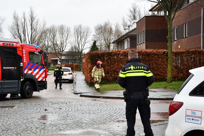 Lek in slang van gasfles zorgt voor gevaarlijke situatie