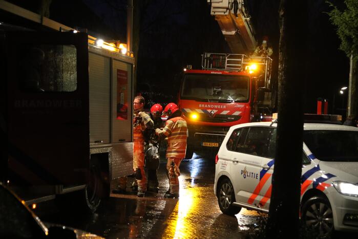 Schoorsteen geveegd na brand