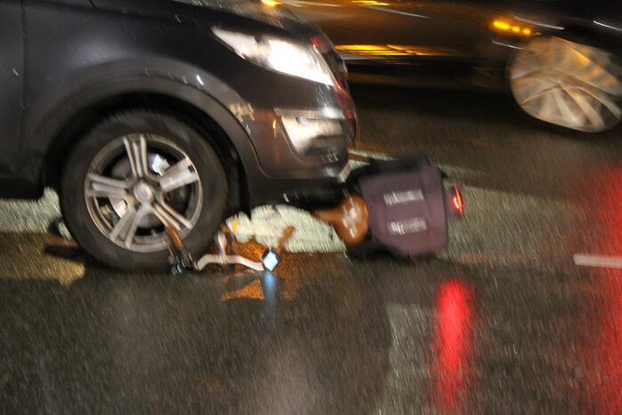 Fietser gewond bij aanrijding met auto