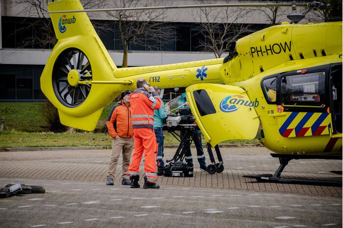 Coronapatiënt per traumahelikopter overgevlogen