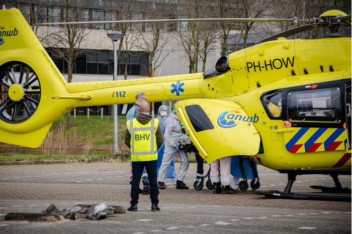 Coronapatiënt per traumahelikopter overgevlogen