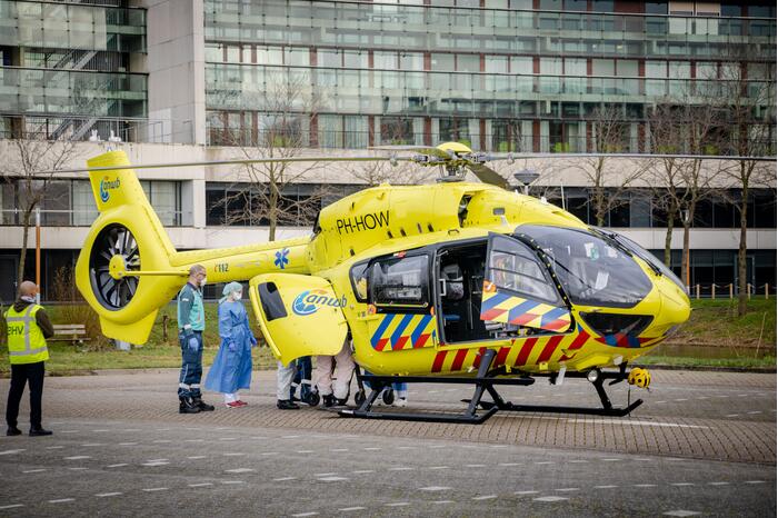 Coronapatiënt per traumahelikopter overgevlogen