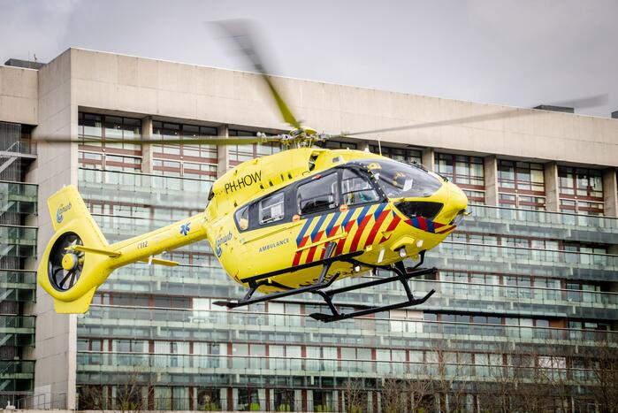 Coronapatiënt per traumahelikopter overgevlogen