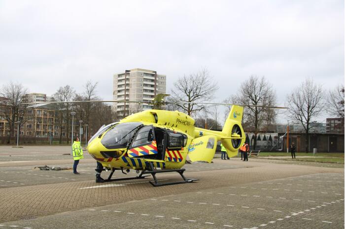 Coronapatiënt per traumahelikopter overgevlogen