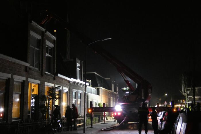 Veel schade bij brand op zolder