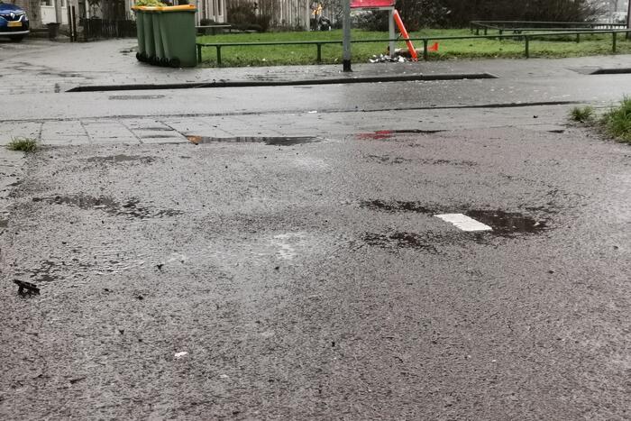 Brievenbus PostNL opgeblazen