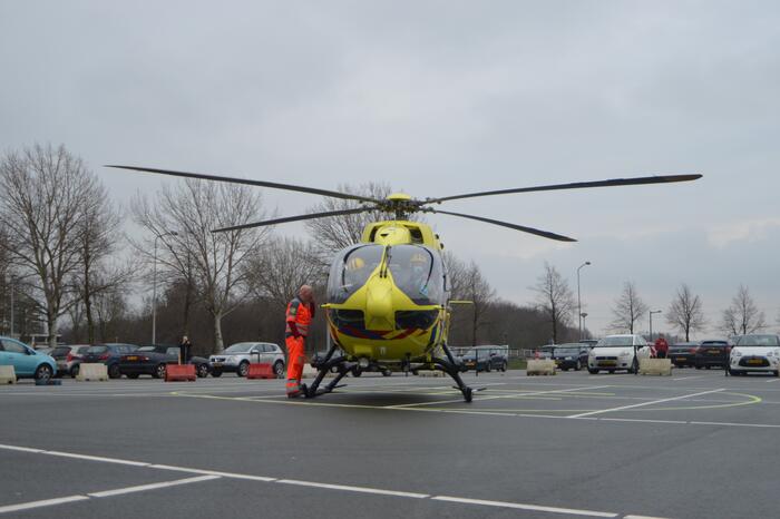 Overplaatsing coronapatiënt per traumahelikopter