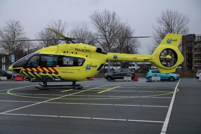 Overplaatsing coronapatiënt per traumahelikopter