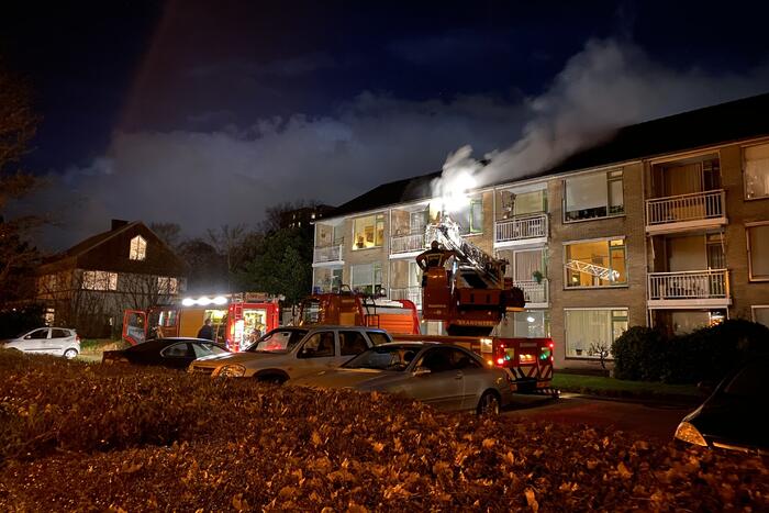 Flinke uitslaande brand in woning