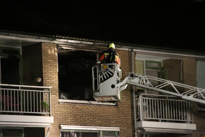 Flinke uitslaande brand in woning