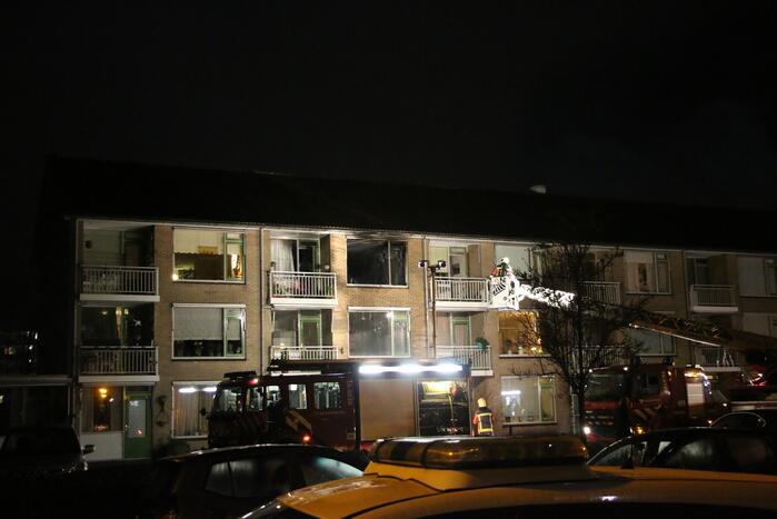 Flinke uitslaande brand in woning