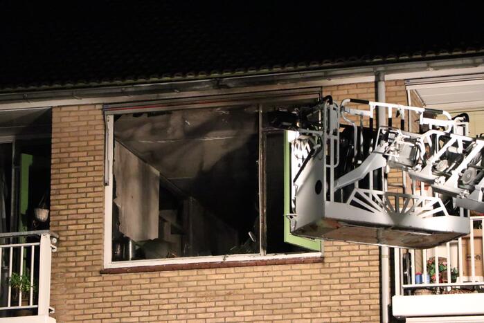Flinke uitslaande brand in woning